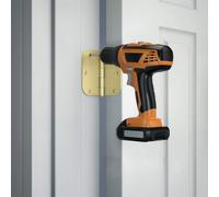 HOSOM 12 Pack Brushed Brass Door Hinges 3.5 Inch with 1/5 Radius, Fit Standard Door