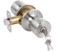 HOSOM Door Knobs with Lock and Key, Keyed Entry Door Knob, Exterior and Interior Door Lock for Front Door Commercial and Residential Area, Satin Nickel
