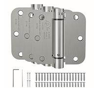 HOSOM Self Closing Door Hinge 3.5 Inch 3 Pack Brushed Nickel