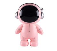 Hosoncovy Astronaut Piggy Bank Coin Bank Spaceman Money Box Astronaut Figurine Decor Desktop Sculpture Statue (Pink)