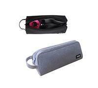 Hosoncovy Double Layer Travel Case Carrying Case Storage Bag Protective Case for Dyson Supersonic Hair Dryer HD03/HD08 for Dyson Airwrap Styler and Accessories (Grey)