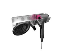 Hosoncovy Hairdryer Wall Mount Holder Stand Blow Dryer Rack Hook Organizer for Dyson Supersonic Hair Dryer (Silver Right)