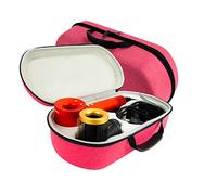 Hosoncovy Hard Carrying Case Travel Case Storage Bag Protective Case for Dyson HD15 Supersonic Hair Dryer and Nozzles (Pink)