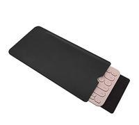 Hosoncovy PU Leather Portable Keyboard Carrying Case Storage Bag Dustproof Protective Case for Logitech K380 Multi-Device Bluetooth Keyboard (Black)