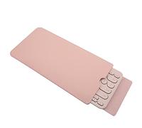 Hosoncovy PU Leather Portable Keyboard Carrying Case Storage Bag Dustproof Protective Case for Logitech K380 Multi-Device Bluetooth Keyboard (Pink)