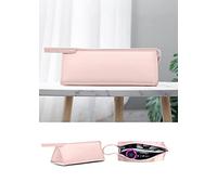 Hosoncovy PU Leather Travel Case Carrying Case Storage Bag Protective Case for Dyson Supersonic Hair Dryer for Dyson Airwrap Styler (Pink)