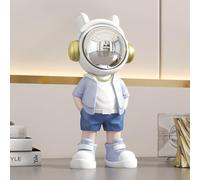 Hosoncovy Resin Astronaut Statue Sculpture Spaceman Figurine Home Decoration Gift Ornament Arts Craft (Blue)