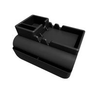 Hosoncovy Silicone Armrest Cup Holder Tray Drink Holder Couch Caddy with Side Pockets for Sofa Couch Arm Chair Recliner,Armrest Remote Control and Cellphone Organizer (Black)