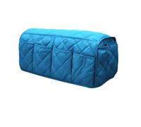Hosoncovy Sofa Armrest Organizer Couch Arm Storage Bag Sofa Arm Couch Caddy Anti-Spill Armrest Remote Control and Cellphone Organizer Holder (Blue)
