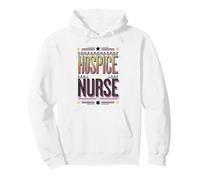 Hospice Nurse Blue Letter Design Pullover Hoodie