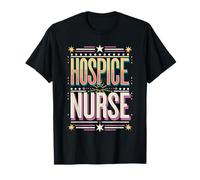 Hospice Nurse Blue Letter Design T-Shirt