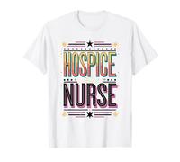 Hospice Nurse Blue Letter Design T-Shirt