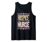 Hospice Nurse Blue Letter Design Tank Top