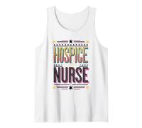 Hospice Nurse Blue Letter Design Tank Top