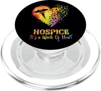 Hospice Nurse Butterfly Valentines Work Heart Nursing Gift PopSockets PopGrip for MagSafe