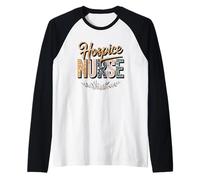 Hospice Nurse Empathy and Strength Design Raglan Baseball Tee