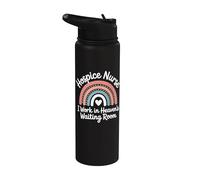 Hospice Nurse I Work in Heaven's Waiting Room Stainless Steel Insulated Water Bottle