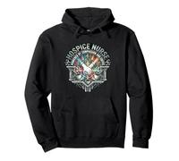Hospice Nurse Powered By Compassion And Coffee Pullover Hoodie
