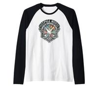 Hospice Nurse Powered By Compassion and Coffee Raglan Baseball Tee
