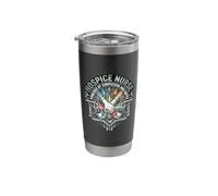 Hospice Nurse Powered By Compassion and Coffee Stainless Steel Insulated Tumbler