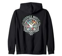 Hospice Nurse Powered By Compassion And Coffee Zip Hoodie