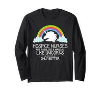 Hospice Nurses are Like Unicorns | Cute Nursing for Nurse Long Sleeve T-Shirt