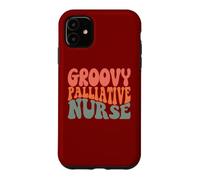 Hospice Nursing RN Novelty Groovy Palliative Nurse Case for iPhone 11