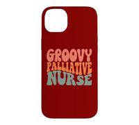 Hospice Nursing RN Novelty Groovy Palliative Nurse Case for iPhone 14 Plus