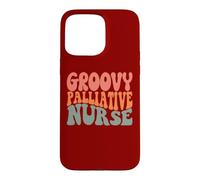 Hospice Nursing RN Novelty Groovy Palliative Nurse Case for iPhone 15 Pro Max
