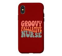 Hospice Nursing RN Novelty Groovy Palliative Nurse Case for iPhone X/XS