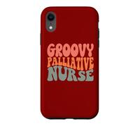 Hospice Nursing RN Novelty Groovy Palliative Nurse Case for iPhone XR