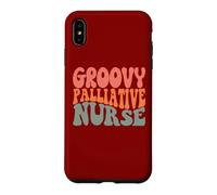 Hospice Nursing RN Novelty Groovy Palliative Nurse Case for iPhone XS Max