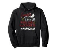 Hospice Social Worker Xmas Job Cute Christmas Pullover Hoodie
