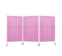 Hospital 3 Panel Room Divider Veal Rolling Door Smooth Movement Privacy Protect Portable and Versatile Ideal for Clinics and Mcas.