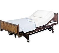 Hospital Bed Fitted Sheet - 36 x 80 +12 Inch Deep Pocket, 100% Cotton Sheets, High Tc Quality (White, 36 x 80 +12 Inch deep Pocket)