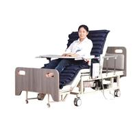 Hospital Bed Multifunctional Lifting Bed with Silent Breathable Mattress Remote Control for Home Care and Medical Use