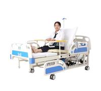 Hospital Bed Multifunctional Lifting Bed with Silent Breathable Mattress Remote Control for Home Care and Medical Use