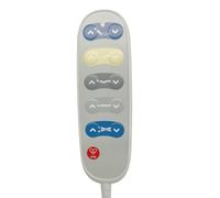 Hospital Bed Remote Control with CPR Emergency Button, Replacement Handset for Motorized Adjustable Care Beds