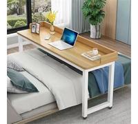 Hospital Bed Table Rolling for Breakfast Studying Bedside Table with Wheels Leisure Day Overbed Table for Computer Games