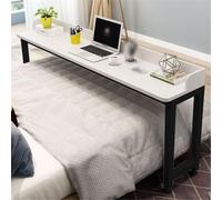 Hospital Bed Table Rolling for Breakfast Studying Bedside Table with Wheels Leisure Day Overbed Table for Computer Games