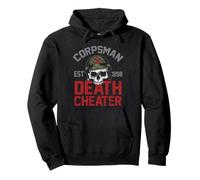 Hospital Corpsman Devil Doc Est 1898 Death 8404 Cheater Pullover Hoodie