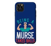 Hospital Funny Quote Being A Murse Takes Balls Male Nurses Case for iPhone 11 Pro Max