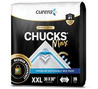 Hospital Medical Bed Linens Chucks MAX Hospital Bed Pads Disposable Adult 30 x 36 Breathable Incontinence Pads - XX-Large Pee Pads for Elderly Adults - Heavy Duty Absorbency Underpads [26 Pads]