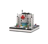 Hospital Mini Building Blocks Set, 392PCS MOC City Series Architecture Model Toys, Street View Construction Building Micro Bricks Kit, Ideas Gifts for Kids Adults