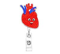 Hospital Organ Design Acrylic Badge Reel Nursing School Supplies Acrylic Organ Badge for Classroom and Hospital Use Doctor Nurse Holder