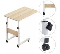 Hospital Overbed Height Adjustable Laptop Tray Portable Over Bed Chair Table VOGREX White One Size