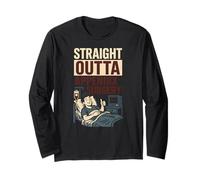 Hospital Patient Straight Outta Appendix Surgery Fun Mens Long Sleeve T-Shirt