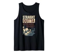 Hospital Patient Straight Outta Appendix Surgery Fun Mens Tank Top