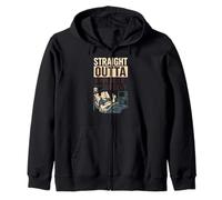 Hospital Patient Straight Outta Appendix Surgery Fun Mens Zip Hoodie