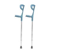 Hospital Quad Cane, Arm Portable Elbow Crutches Aluminum Alloy Underarm Retractable Lightweight Non-Slip Fracture Rehabilitation Walker(B)